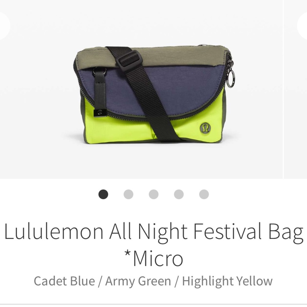 Like New Lululemon All Night Festival Bag Micro